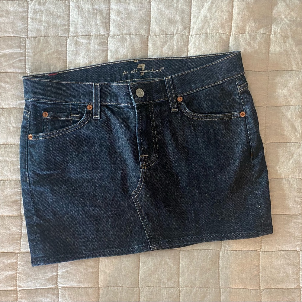 7forAllMankind Denim Mini Skirt Size 28